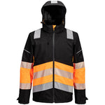 Portwest PW368 PW3 Orange/Black Extreme Class 1 Waterproof Breathable Hi Vis Rain Jacket