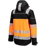 Portwest PW368 PW3 Orange/Black Extreme Class 1 Waterproof Breathable Hi Vis Rain Jacket