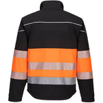 Portwest PW375 PW3 Black/Orange Hi Vis Class 1 Softshell Jacket (3L)