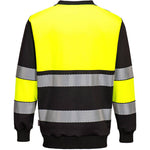 Portwest PW376 PW3 Yellow/Black Polycotton Hi Vis Sweatshirt
