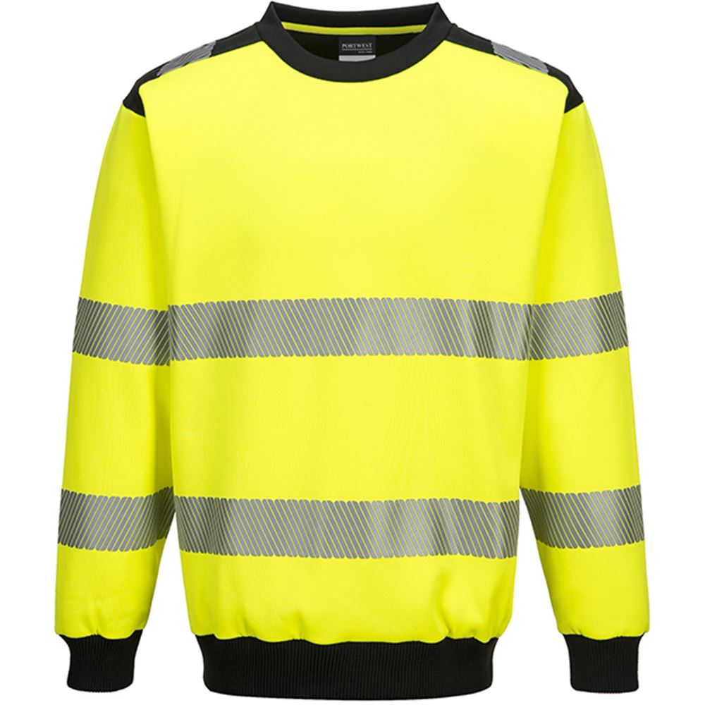 Portwest PW379 PW3 Yellow Hi Vis Sweatshirt