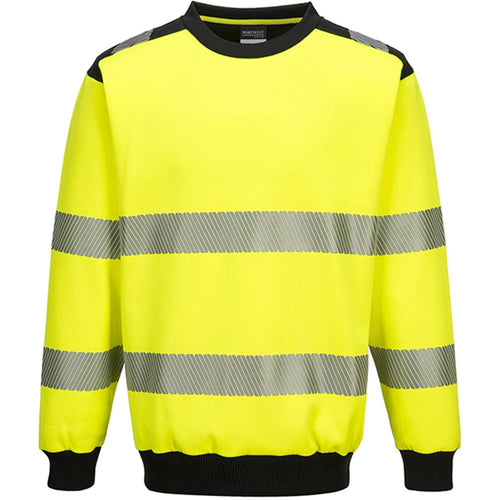 Portwest PW379 PW3 Yellow Hi Vis Sweatshirt