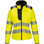 Portwest PW381 PW3 Yellow Ladies Hi Vis Softshell Jacket (3L)