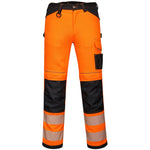 Portwest PW385 PW3 Orange PW3 Polycotton Stretch Lightweight Ladies Hi Vis Trousers
