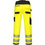 Portwest PW385 PW3 Yellow Polycotton Stretch Lightweight Ladies Hi Vis Trousers