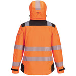 Portwest PW389 PW3 Orange Women's Mesh Lined Waterproof Breathable Hi Vis Jacket