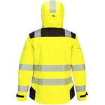 Portwest PW389 PW3 Yellow Women's Mesh Lined Waterproof Breathable Hi Vis Jacket