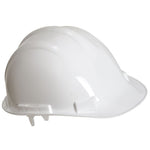 Portwest PW50 Safety Helmet - Non Vented Slip Ratchet Standard Peak
