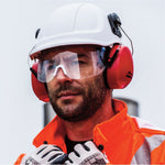 Portwest PW55 Endurance Visor Safety Helmet - Vented Wheel Ratchet Short Peak