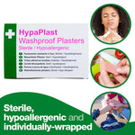 HypaPlast Washproof Plasters 7.2cm x 2.5cm (Pack 100)