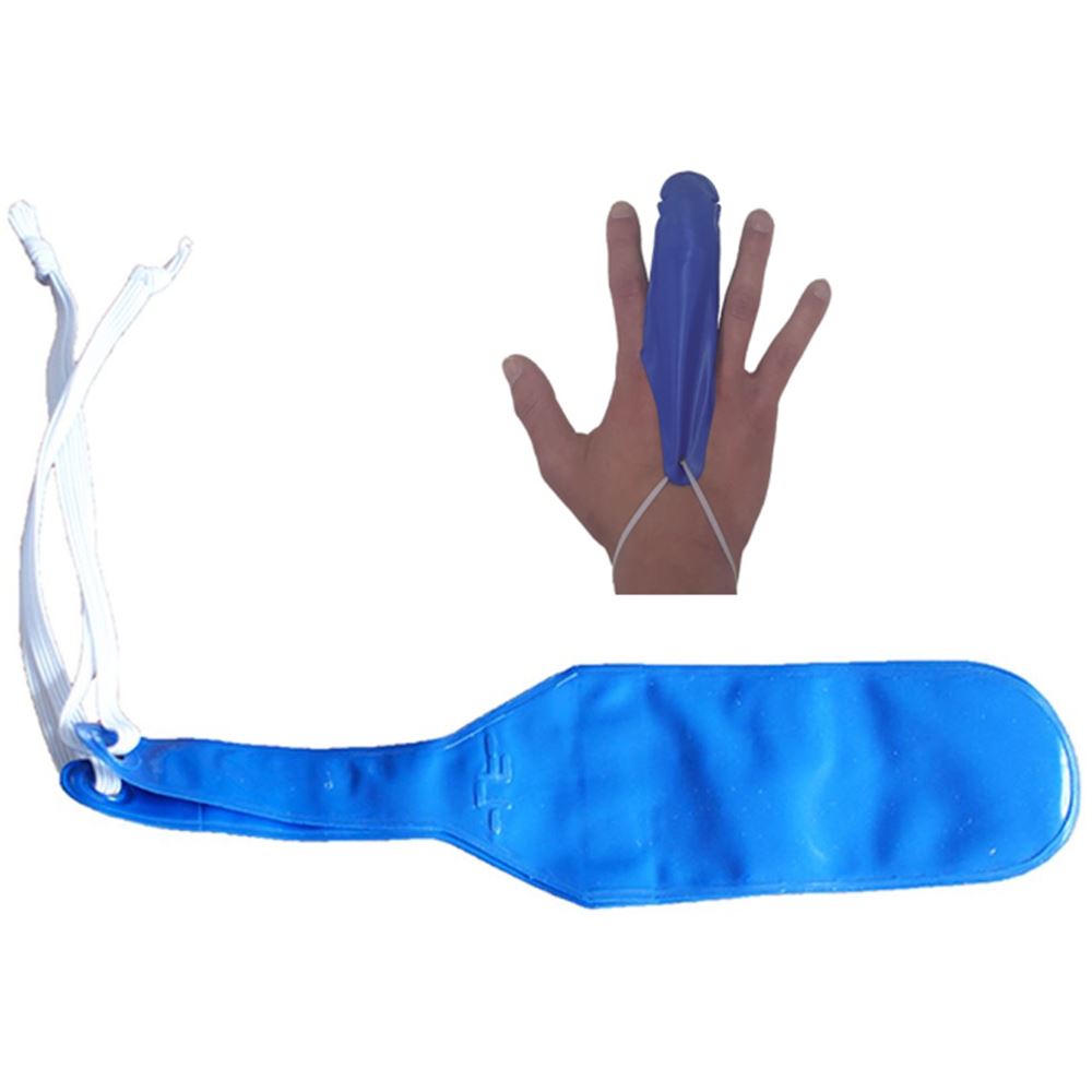 Blue Plastic Finger Stalls - Pack 10