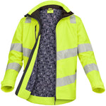 Pulsar React RCT800 Yellow Recycled Waterproof Hi Vis Shell Jacket