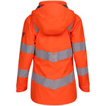 Pulsar React RCT851 Rail Orange Women's Recycled Waterproof Hi Vis Shell Jacket