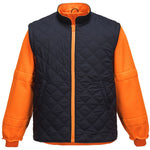 Portwest RT27 RIS Orange Padded Waterproof 7 in 1 Hi Vis Jacket