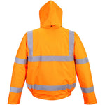 Portwest RT32 Orange RIS Padded Waterproof Hi Vis Bomber Jacket