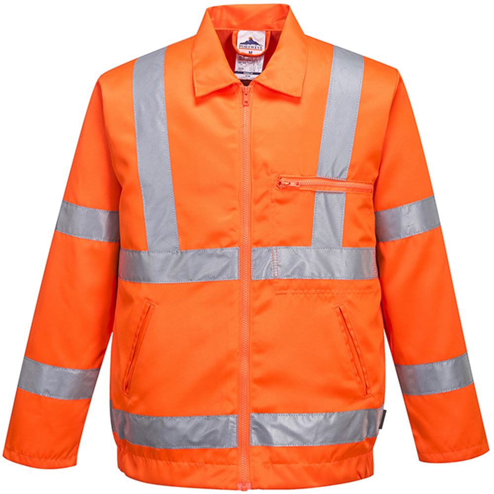 Portwest RT40 Orange Polycotton Hi Vis Jacket