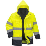 Portwest S162 Yellow/Navy Waterproof 3 in 1 Hi Vis Jacket