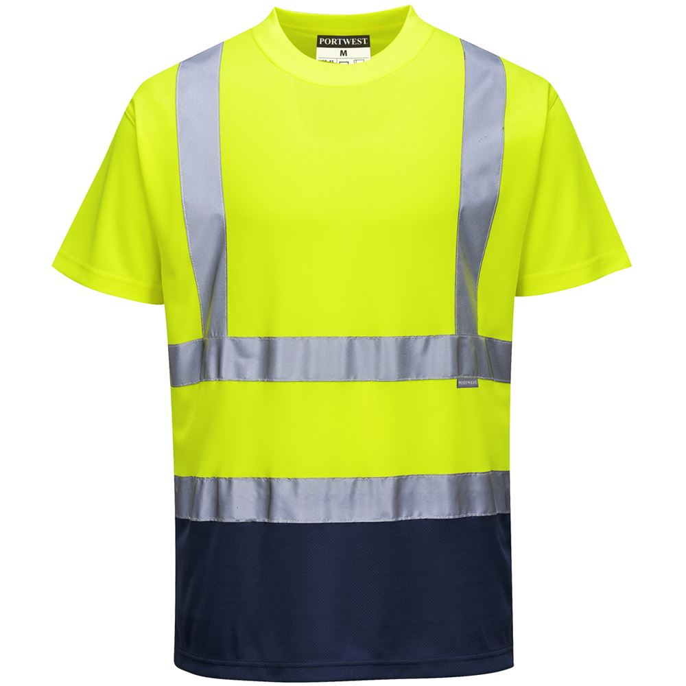 Portwest S378 Yellow/Navy Hi Vis Two Tone T-shirt
