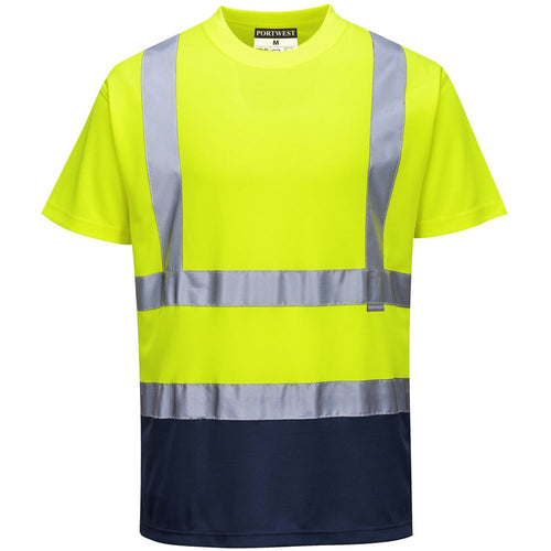 Portwest S378 Yellow/Navy Hi Vis Two Tone T-shirt