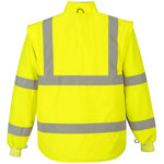 Portwest S427 Yellow Padded Waterproof 7 in 1 Hi Vis Jacket