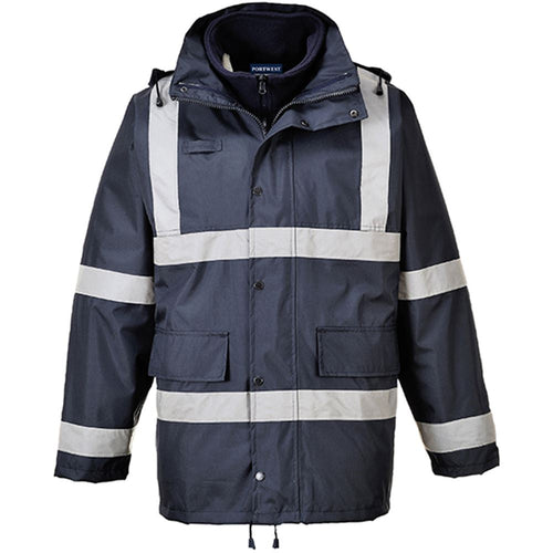 Portwest S431 Navy Iona Waterproof 3-in-1 Reflective Hi Vis Jacket