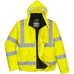 Portwest S463 Yellow Deluxe Padded Waterproof Hi Vis Bomber Jacket