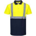 Portwest S479 Yellow/Navy Two Tone Hi Vis Polo Shirt