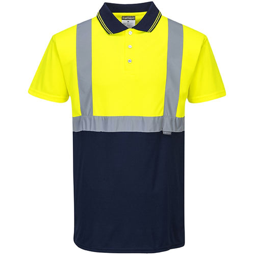 Portwest S479 Yellow/Navy Two Tone Hi Vis Polo Shirt