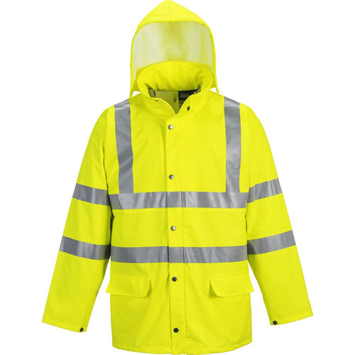 Portwest S491 Sealtex Ultra Yellow Unlined Hi Vis Breathable Waterproof Jacket