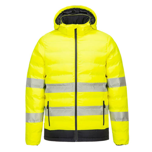 Portwest S548 Yellow Padded Ultrasonic Heated Hi Vis Jacket