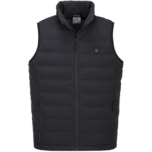 Portwest S549 Black Padded Ultrasonic Heated Tunnel Gilet