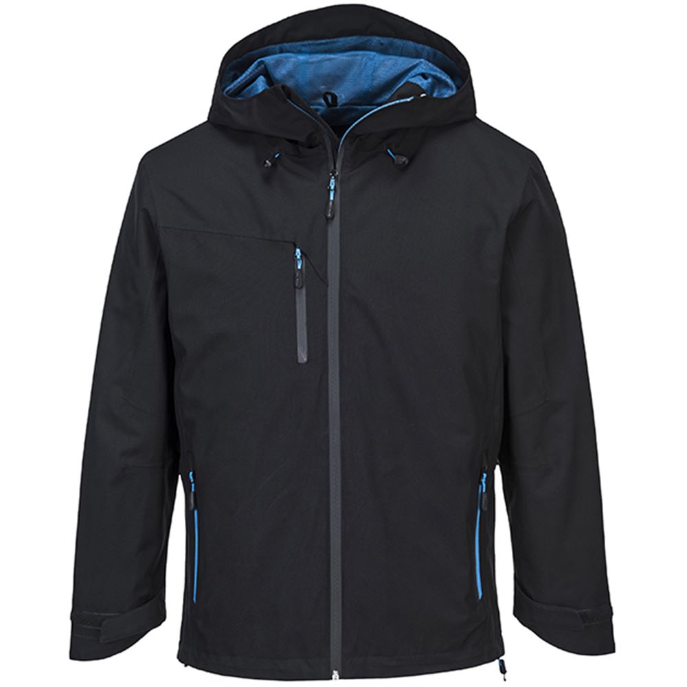 Portwest S600 Black Mesh Lined Waterproof Breathable Shell Jacket