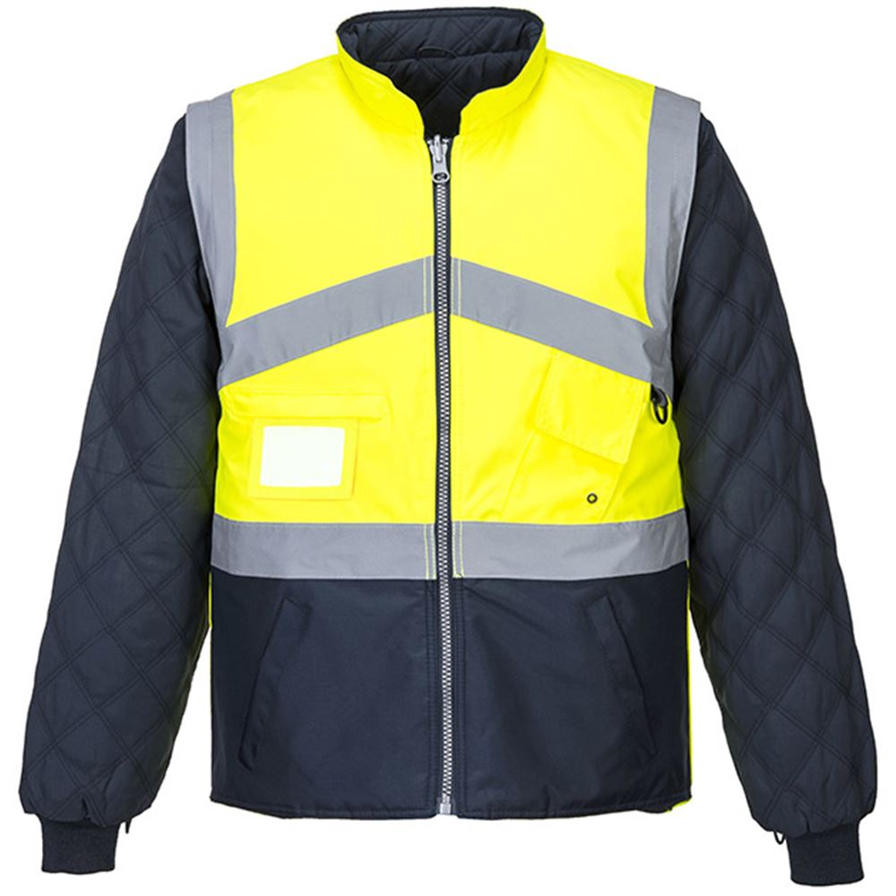 Portwest S769 Yellow/Navy Hi Vis Breathable 2 Tone Reversible Jacket