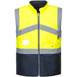Portwest S769 Yellow/Navy Hi Vis Breathable 2 Tone Reversible Jacket