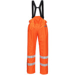 Portwest S780 Orange Bizflame Rain Unlined Waterproof Flame Resistant Anti Static Hi Vis Trousers