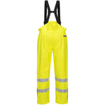 Portwest S780 Yellow Bizflame Rain Unlined Waterproof Flame Resistant Anti Static Hi Vis Trousers