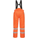 Portwest S781 Orange Bizflame Rain Lined Waterproof Flame Retardant Anti Static Hi Vis Trousers