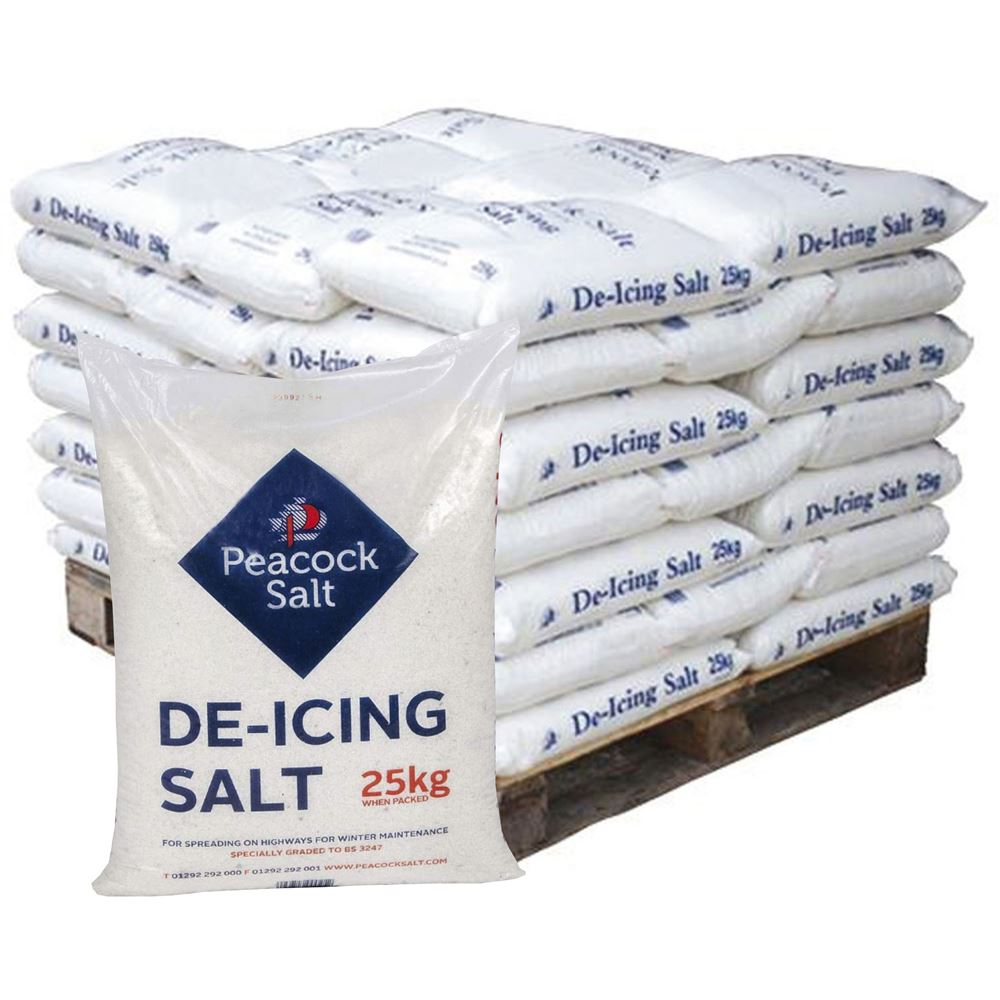White De-Icing Salt 25kg - Pallet of 21 Bags