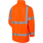Supertouch Orange Hi Vis Fleece Lined Waterproof Padded Parka Jacket