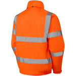 Supertouch Orange Hi Vis Fleece Lined Waterproof Padded Bomber Jacket