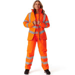 Supertouch Orange Women's Padded Hi Vis Waterproof Jacket