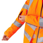 Supertouch Orange Women's Padded Hi Vis Waterproof Jacket