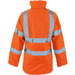 Supertouch Orange Women's Lightweight Hi Vis Waterproof Jacket