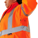 Supertouch Orange Women's Lightweight Hi Vis Waterproof Jacket