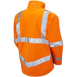 Leo Workwear Buckland Orange EcoViz Hi Vis Softshell Jacket (3L)