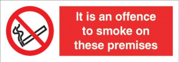 It is an offence to smoke on..premises