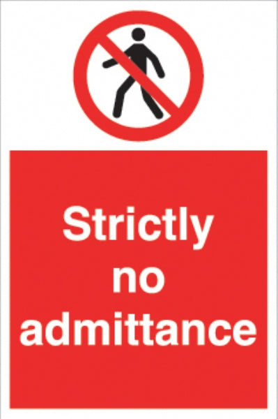 strictly no admittance