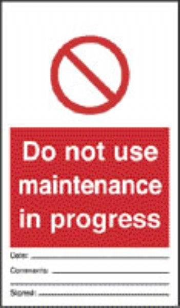 do not use maintenance