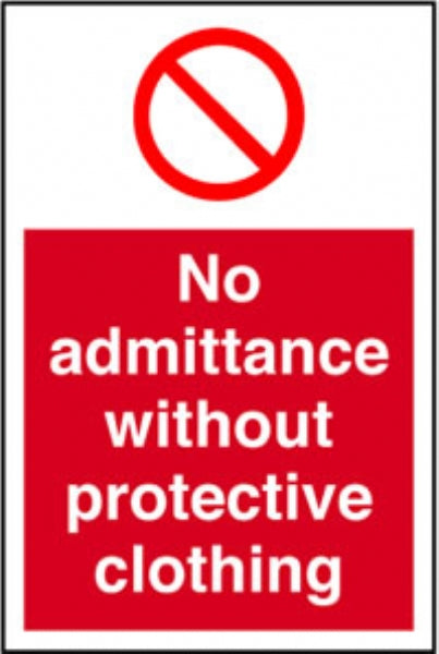 no admittance without etc
