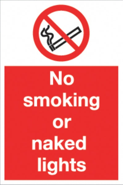 no smoking or naked lights